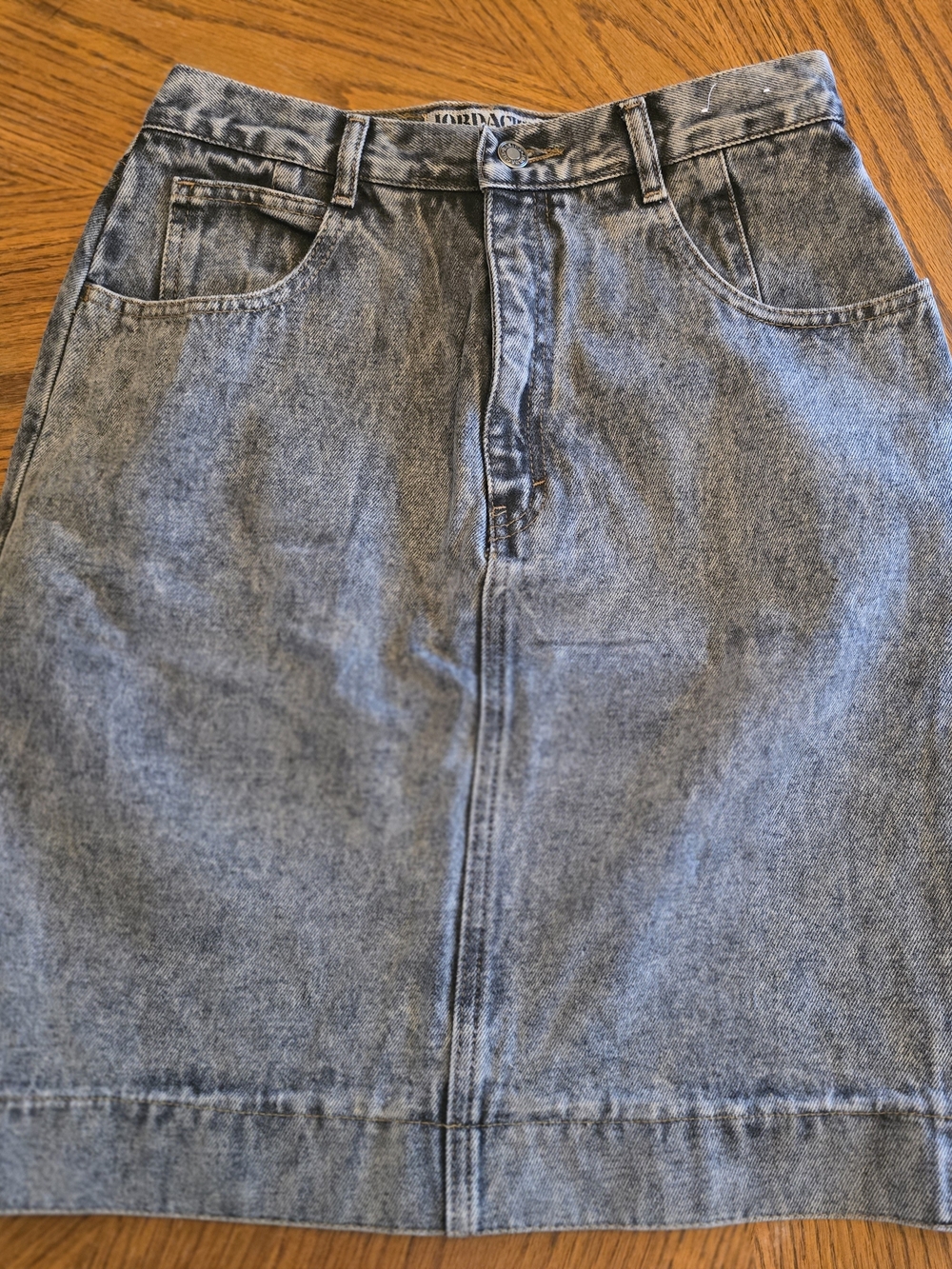 VTG 80s Deadstock Jordache Green Label Acid Wash Pencil Skirt 11 NWT